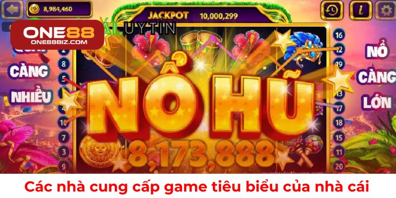 Những đối tác phát triển game nổi bật của nhà cái