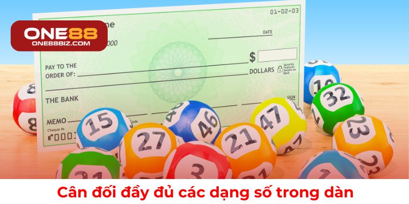 Cách cân đối các dạng số trong dàn đề