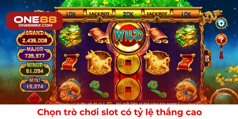 Bí quyết chọn game slot dễ thắng và có tỷ lệ trả thưởng cao